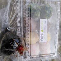 4 different in total 8 dumplings 45 baht at All Vegan Dumplings  in Bangkok