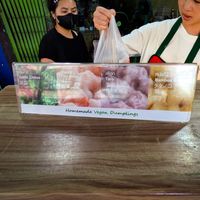 Receiving order at All Vegan Dumplings at All Vegan Dumplings  in Bangkok