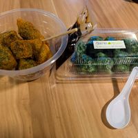 My meal from All Vegan Dumplings, eaten at the cafe next door, since All Vegan Dumplings has no seating at All Vegan Dumplings  in Bangkok