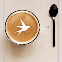 Vegan oat milk latte  at Locus Coffee Roastery in Ankara