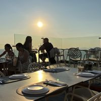 Sunset.  at Oia Gefsis in Oia