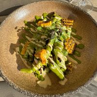 Grilled vegetables with tahinii  at Oia Gefsis in Oia