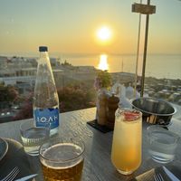 The view 😍  at Oia Gefsis in Oia