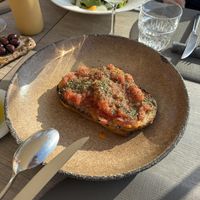 Riganada was excellent   at Oia Gefsis in Oia