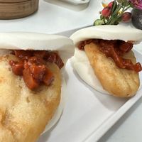 Taiwanese BBQ “pork” sandwich  at Kindness Gather - 慈素小聚 in Kowloon