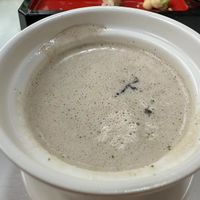 Black truffle cream of mushroom soup  at Kindness Gather - 慈素小聚 in Kowloon