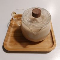 Almond Milk Tea (Dairy) 杏仁奶茶 at Kindness Gather - 慈素小聚 in Kowloon