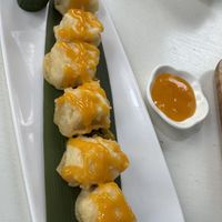 Fried tofu with mango saucee  at Kindness Gather - 慈素小聚 in Kowloon