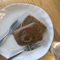 Banana cake (vegan) at Postal Service in Auckland