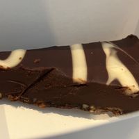 Vegan chocolate and coconut tart  at The Green Frog Café in Cork