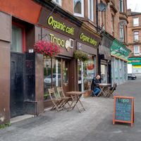 Exterior at Tapa Coffee and Bakehouse in Glasgow