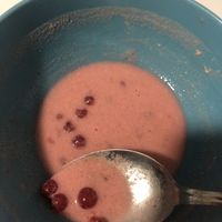 Currant soup!  at Zöld in Budapest