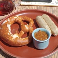 Vegane Weißwurst at Cafe Rosa in Aschau Im Chiemgau