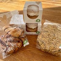 Semla, cinnamon bun & crisp bread   at Nova Bakery in Jonsered