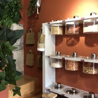Nuts, spices, seeds, teas  at Mercado Orgânico in Porto