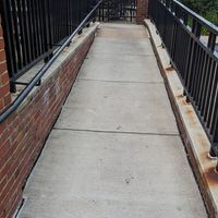 Exterior ramp for those that can't easily use steps at South Block in Vienna