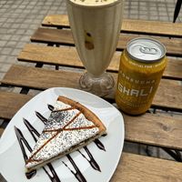 My treats  at Happy Vegan Coffee in Santiago