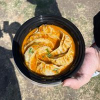 vegan jhol momo  at MOMO FOMO LA in Los Angeles