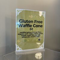 vegan (& gf!) cone   at Swanky Scoop in Woodinville