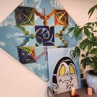 Awesome art inside at Gorganson's in Pomona