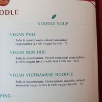 Menu at Non Restaurant in North London
