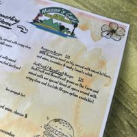 Breadfruit today. Tasty enough. Shop next door sells booze if you fancy a beer with your burger. Mason’s swimming hole is perfection    at Mason's Cafe in Cape Tribulation