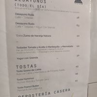 Carta at Ruda Café in Madrid