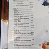 Menu at Dosa Crepe Cafe in Vernon