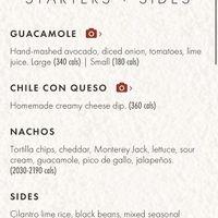 Online menu 2  at Abuelo's in Plano