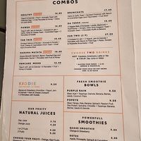 Menu 1 at Quase Café in Lisbon