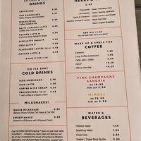 Menu 2 at Quase Café in Lisbon