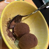 Chocolate mochia  at La Pokeria in Naples
