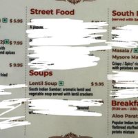 Starters  at Indian Curry House in Banff