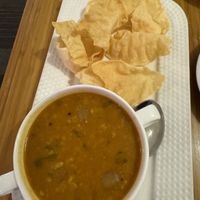 Lentil soupp  at Indian Curry House in Banff