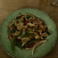 GF/vegan drunken noodles (though tofu was missing)  at Rosa's Thai Cafe in Cardiff