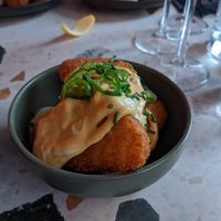 Salt and chilli hash browns at August House in Glasgow