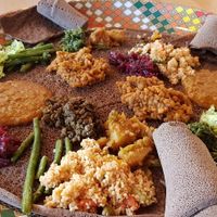 Vegan injera 😍 at Addis Abeba in Trier