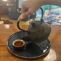 Jasmine Tea in a cosy atmosphere ! at Happy Husky Cafe in Puerto Princesa