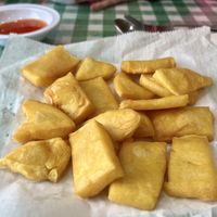 Crispy tofu  at Shwe Burmese Restaurant in Rensselaer