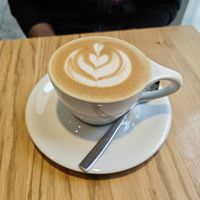 Cappuchino with oat milk at Grey Kaffee in Vienna
