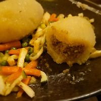 "Meat not meat" filling at Bernelių Užeiga - Gedimino in Vilnius