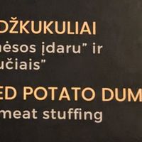 Menu at Bernelių Užeiga - Gedimino in Vilnius