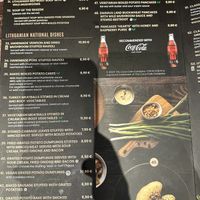 Menu - 41 is the only vegan option .  at Bernelių Užeiga - Gedimino in Vilnius