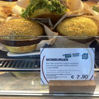 Vegan burgers   at MXP - Caffe Kimbo in Bergamo