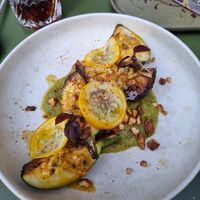 Gegrillte Aubergine at HEBE  in Paris