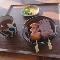 おだんごセット at Tea Shop Yūhi - ティーショップ夕日 in Hokkaido