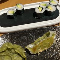 gyozas, makis  at Raisu in Barcelona