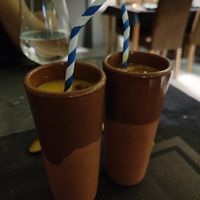 Zumo de mango at Indian Chef in Figueres