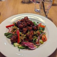 Vegan BBQ cauliflower salad at The Little Castle  in Chesterfield