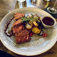 Flank steak from Redefine Meat in Cologne, Germany.  #Veganuary at The ASH - Köln MesseCity in Cologne